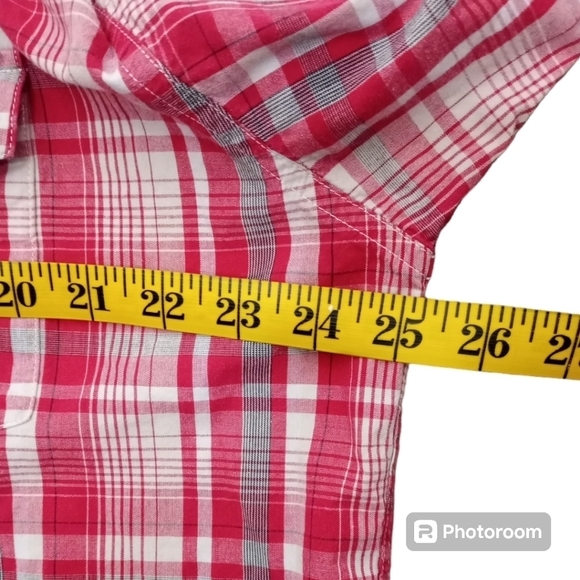 Barn Fly Mens Western Windowpane Plaid Button Down Shirt Size Large - Picture 9 of 12